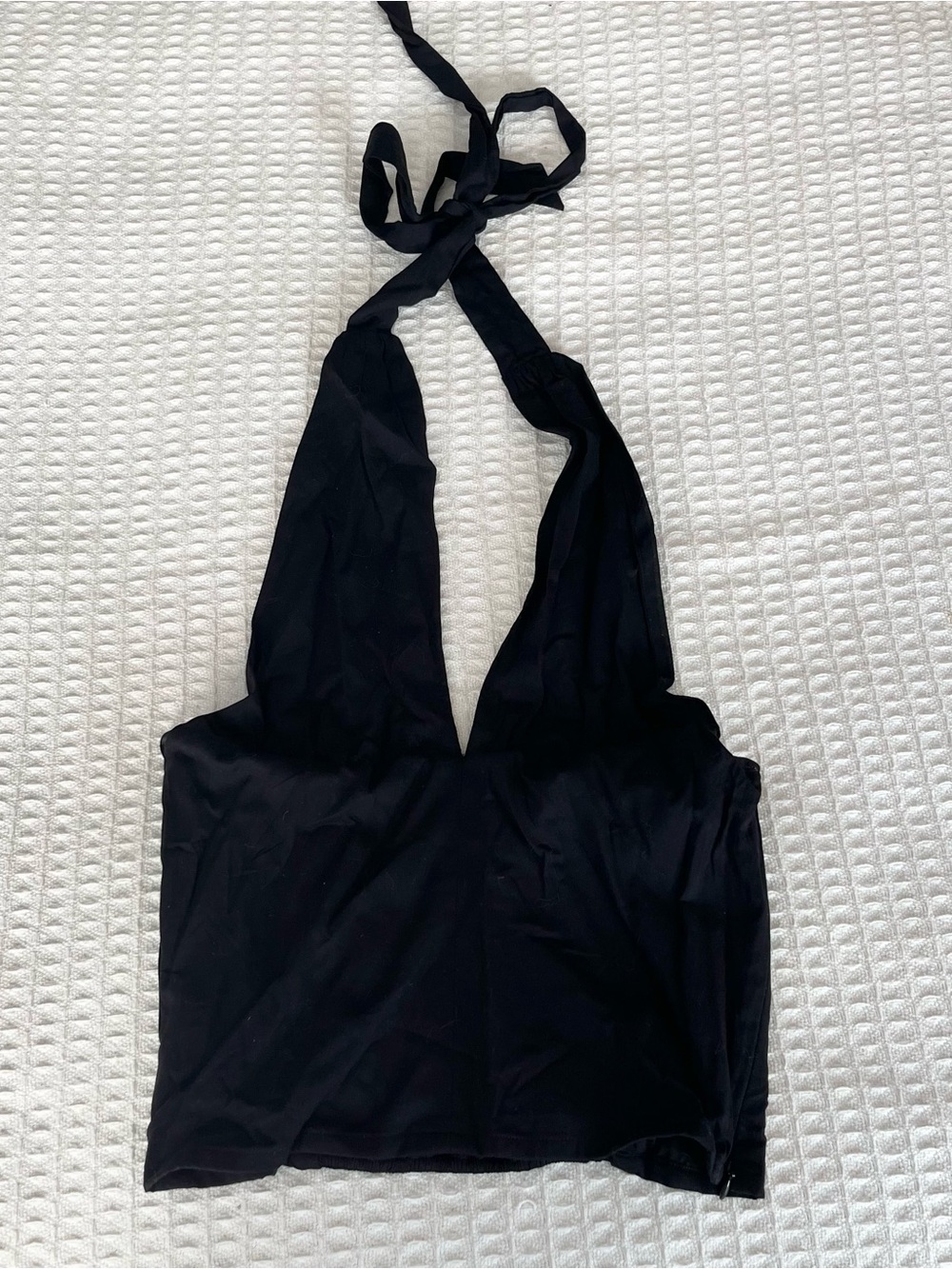 LOFT Black Halter Crop Top size Small